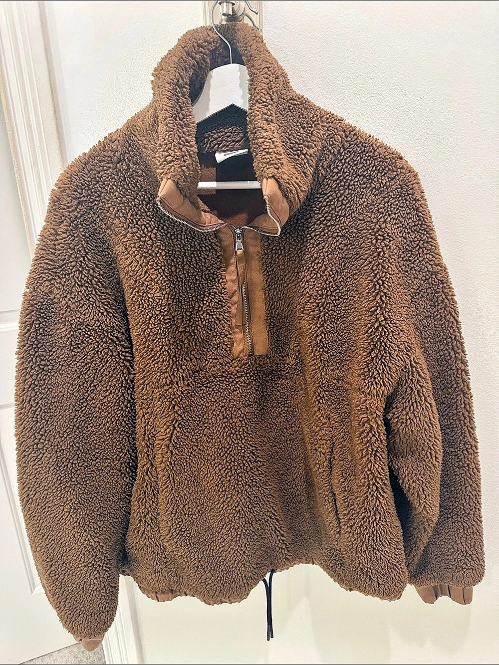 Varley Appleton Half-Zip Pullover Brown, Size Large